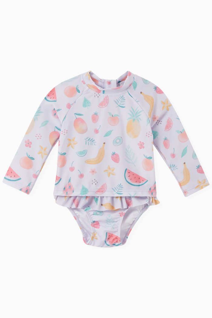 

Rashie Top & Bottom Swim Set, Pink