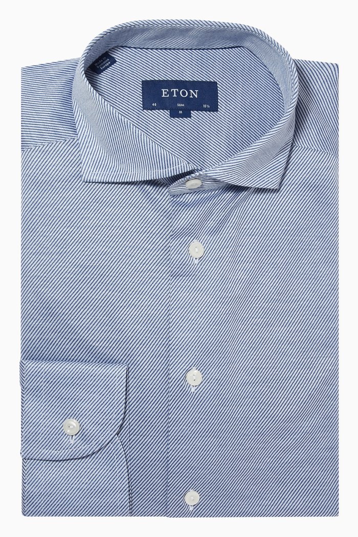 King Knit Shirt in Cotton, Blue