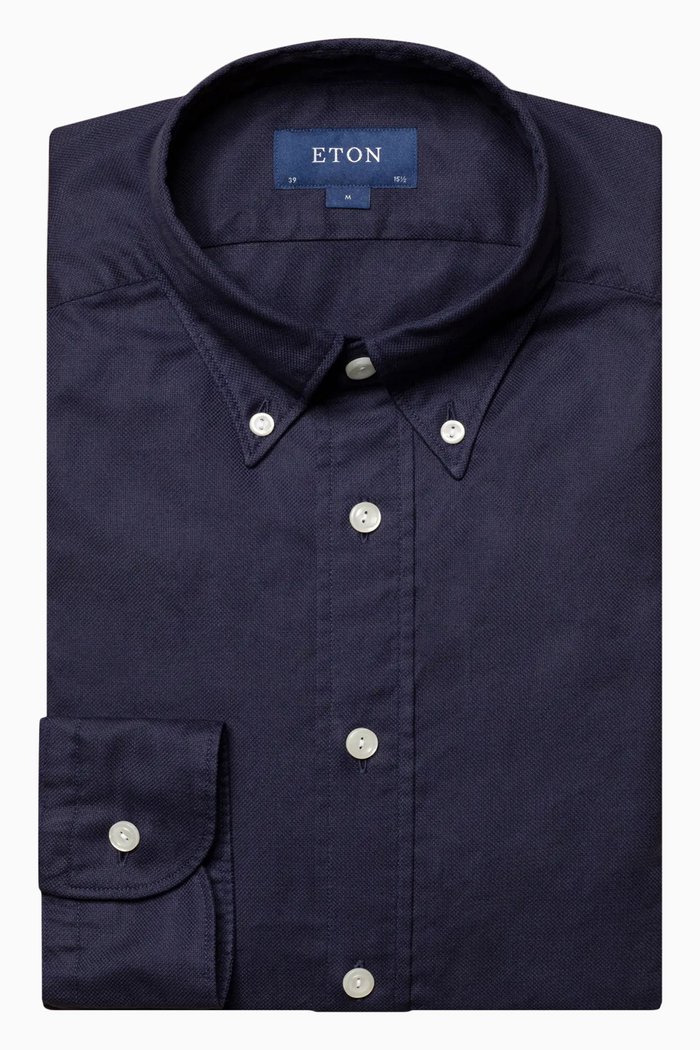 Royal Oxford Shirt in Cotton-lyocell, Blue