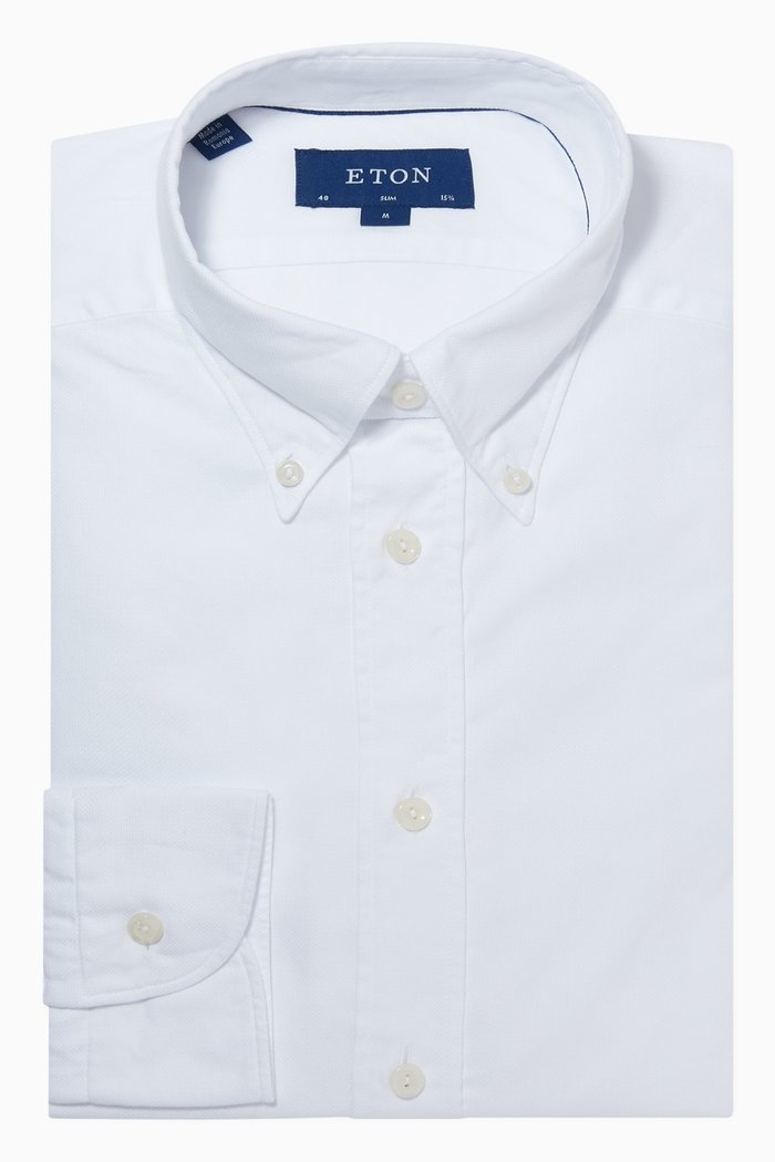 

Royal Oxford Shirt in Cotton-lyocell, White