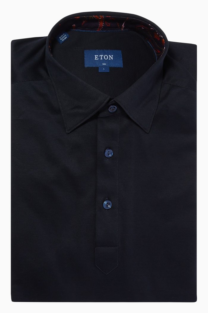 

Paisley Print Shirt in Cotton, Blue
