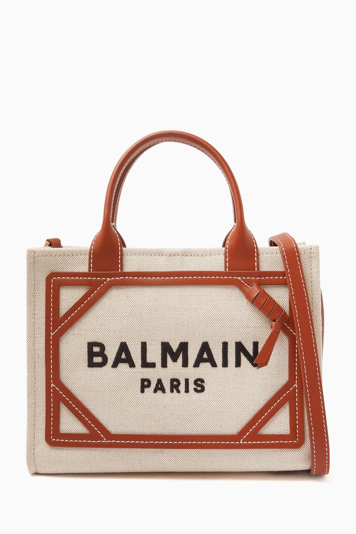 

Small B-Army Shopper Bag in Canvas, Neutral