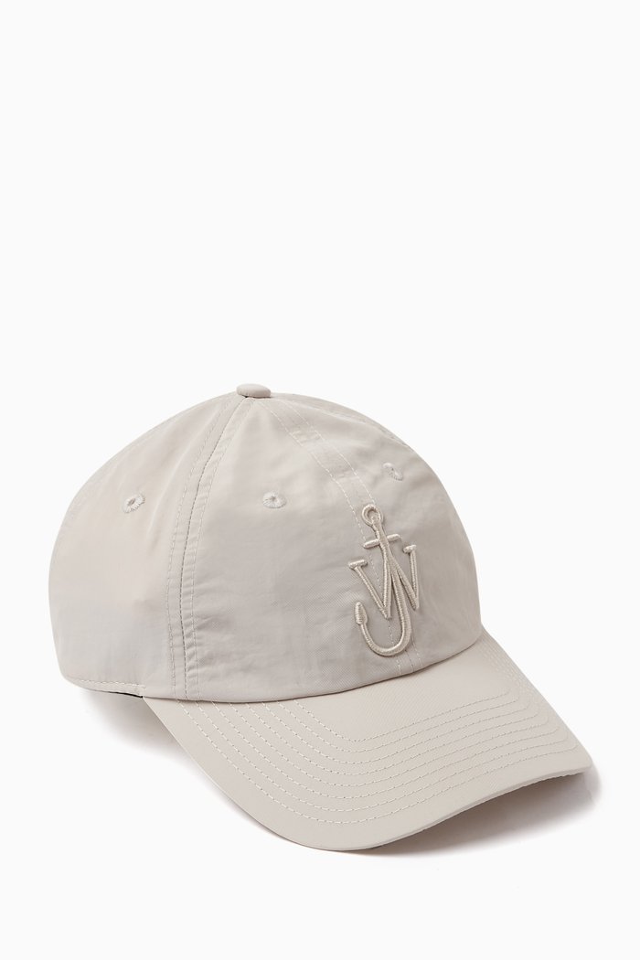 

Logo Baseball Cap in Nylon Gabardine, Grey