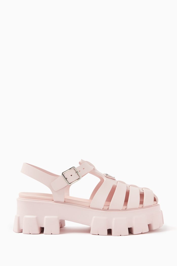 

Monolith Platform Sandals in Foam Rubber, Pink