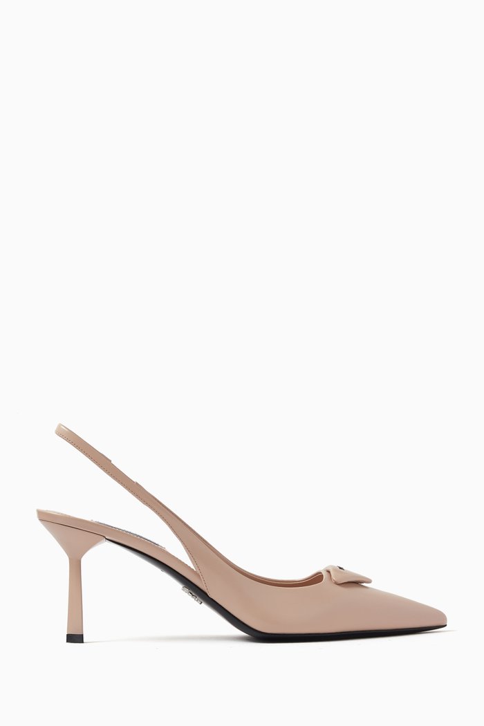 

Slingback 75 Pumps in Spazzolato Leather, Pink