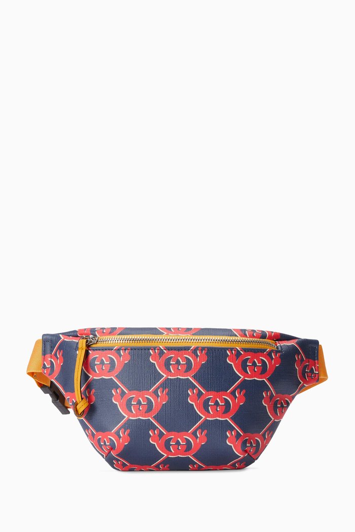 

Interlocking G Snail Belt Bag in Canvas, Blue