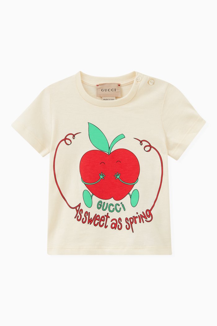 

Graphic Logo Print T-shirt in Cotton Jersey, Neutral