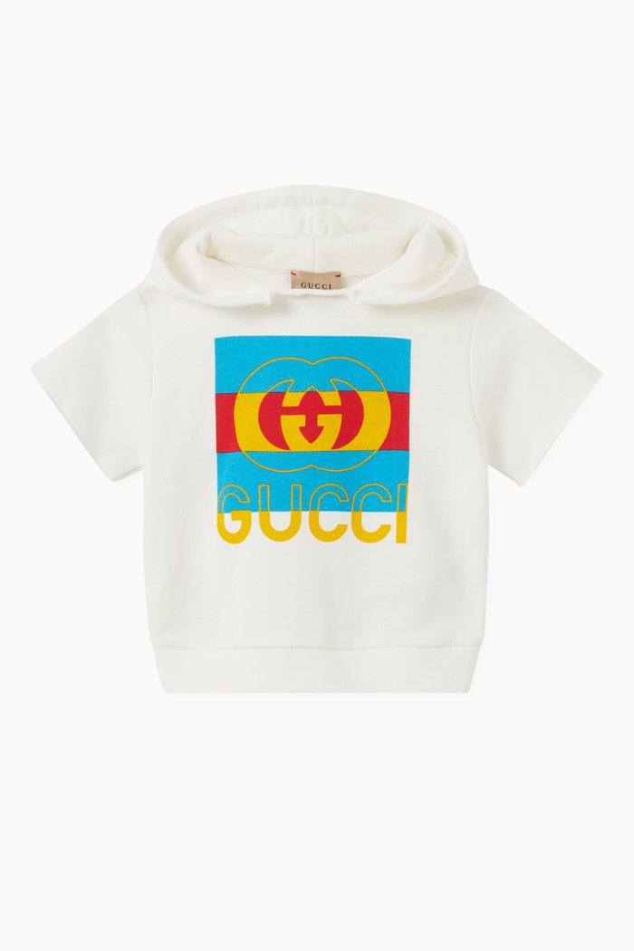 

Logo Hoodie in Cotton, White