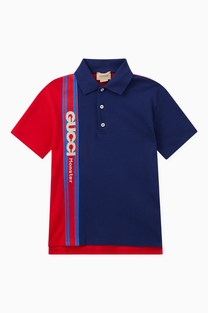 

Monster Polo in Cotton, Red
