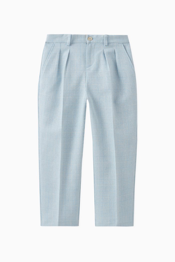 

Pleated Pants in Cotton-blend, Blue
