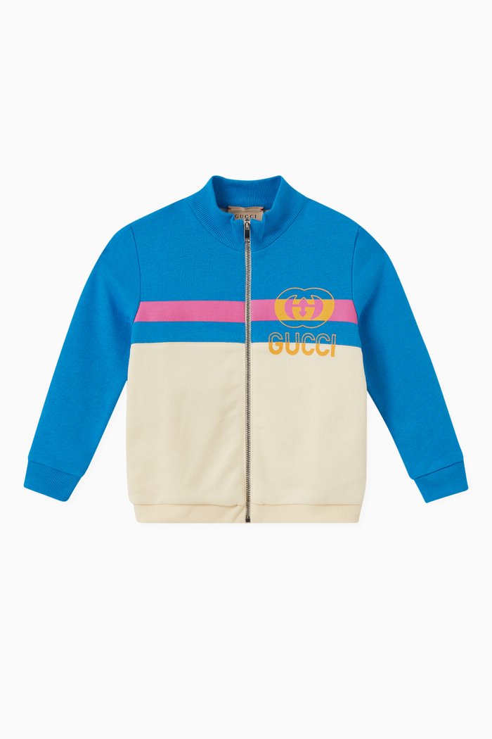 

Logo Jacket in Cotton, Neutral