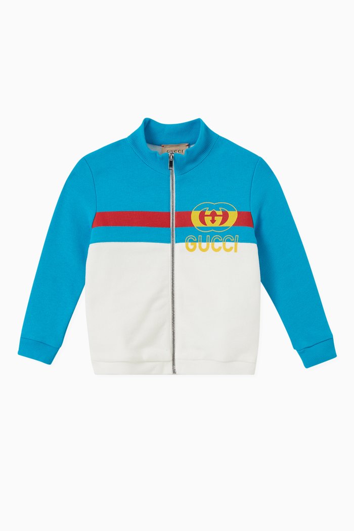 

Logo Jacket in Cotton, White