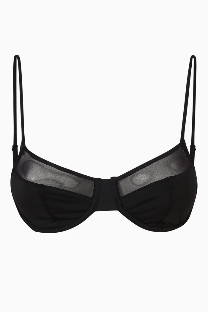 

Emily Bikini Bra in Mesh, Black