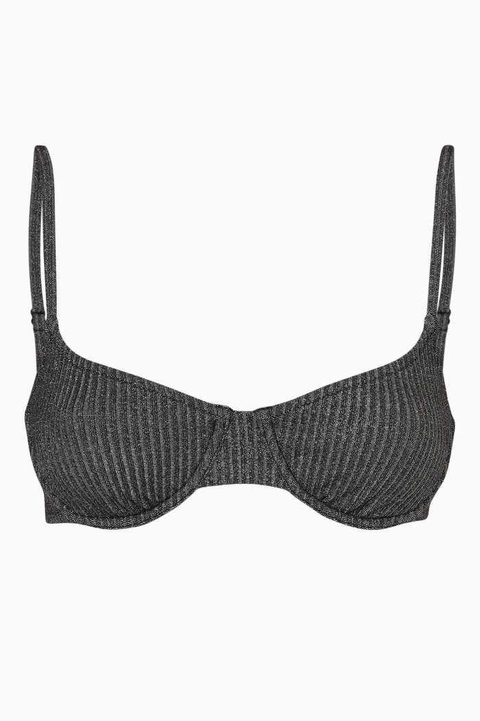 

The Logan Bikini Top, Black