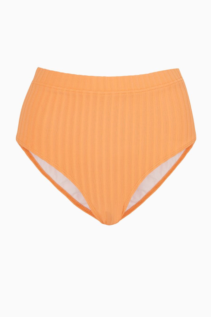 

The Lilo Ribbed Bikini Briefs, Orange
