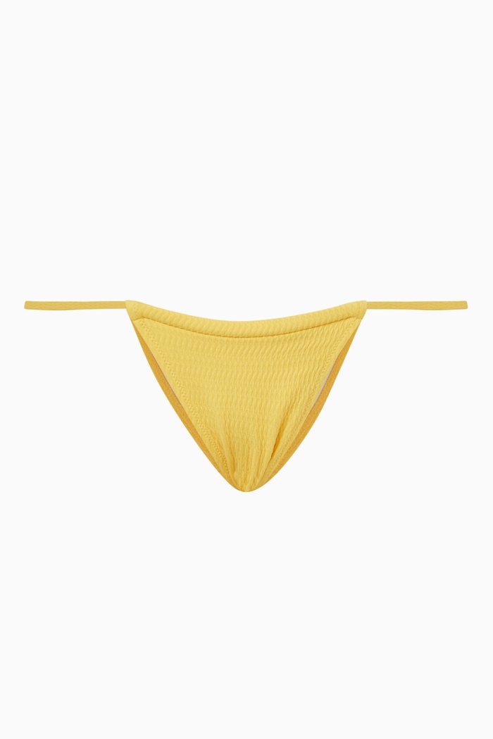 

Raine Bikini Briefs in Ribbed Knit, Yellow