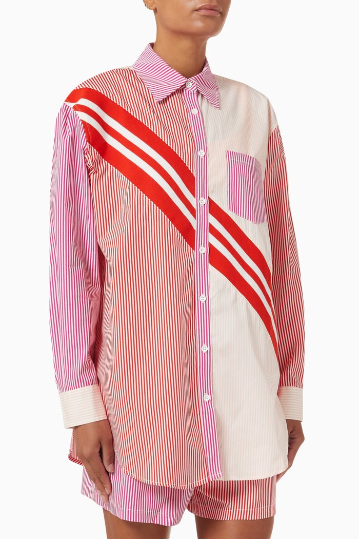 

The Oxford Striped Shirt in Cotton, Multicolour