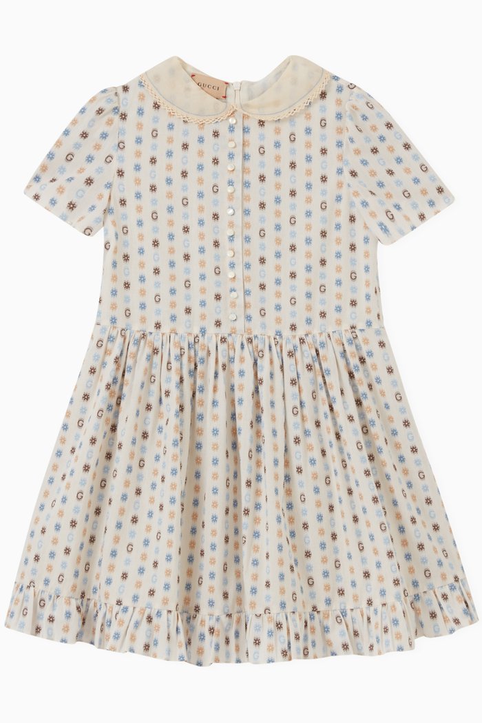 

G Daisy Dress in Cotton Blend, Neutral