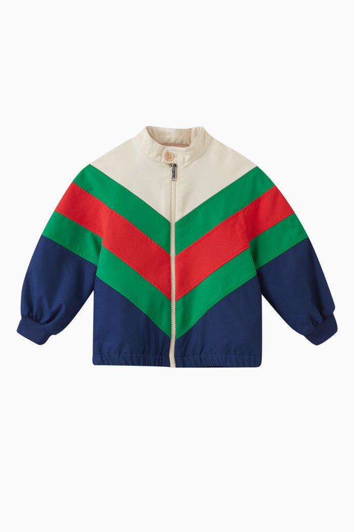 

Colour-block Logo Jacket, Multicolour