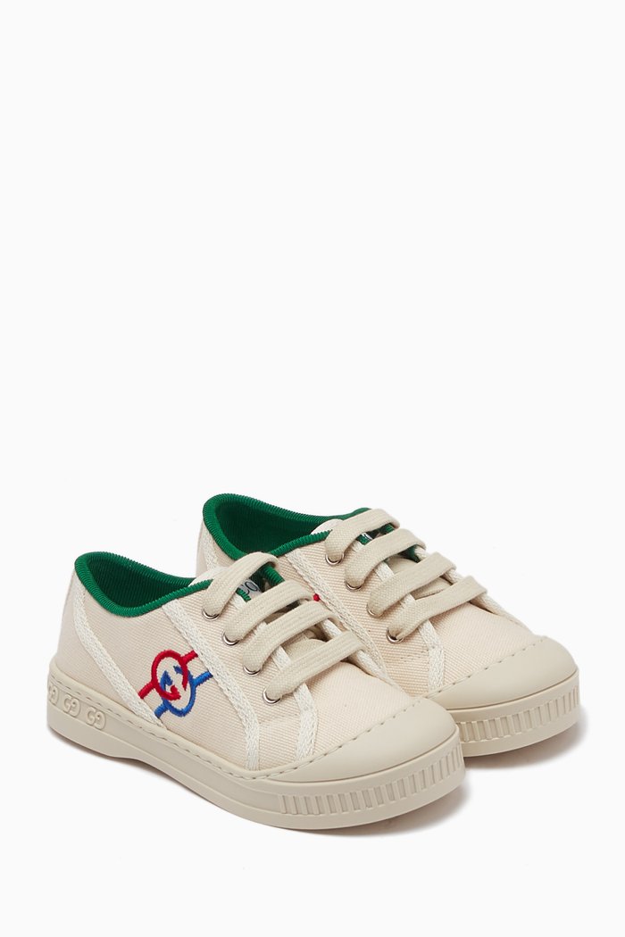 

Gucci Tennis 1977 Sneakers in Canvas & Rubber, White