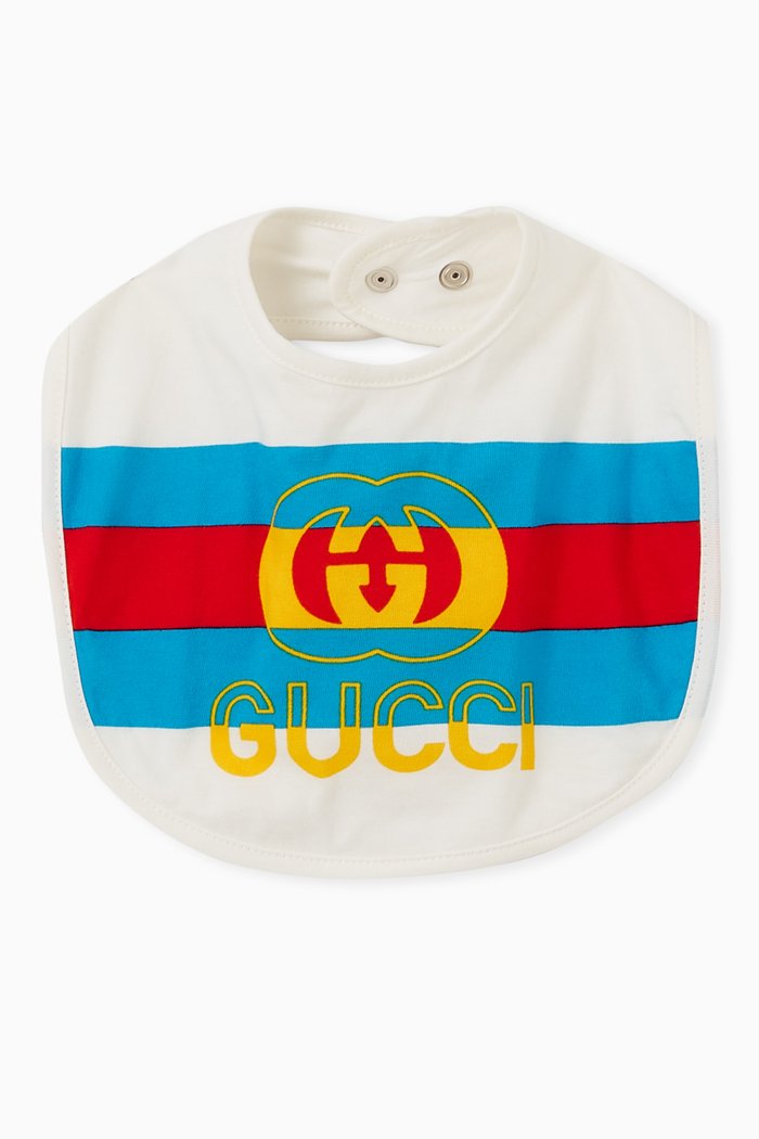 

Logo Bib in Cotton, White
