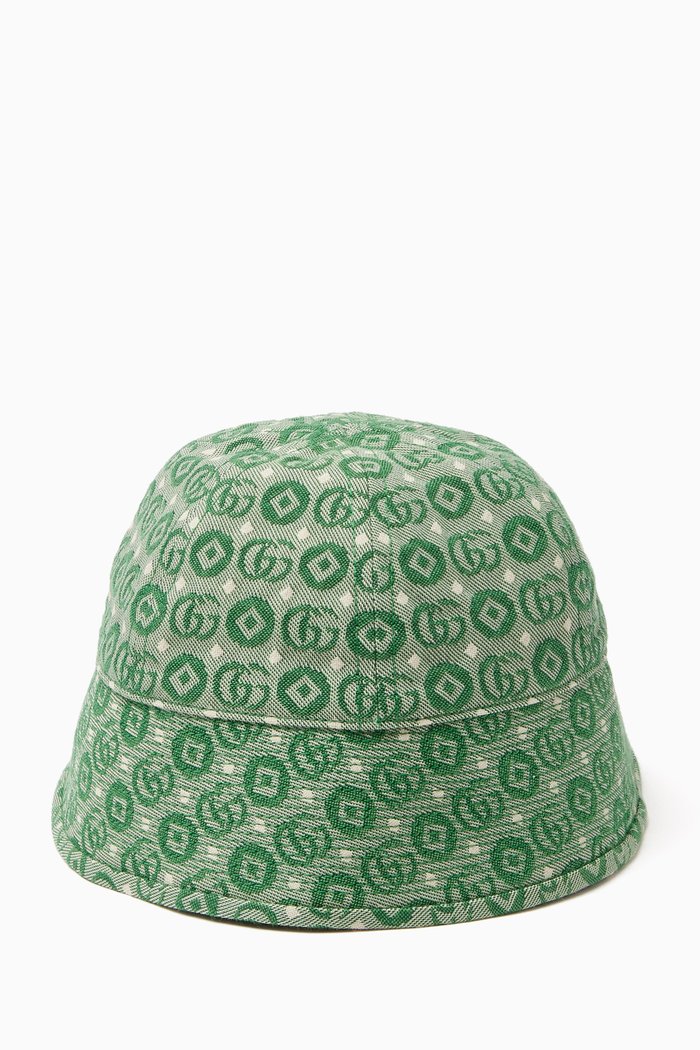 

Monogram Bucket Hat in Canvas, Green