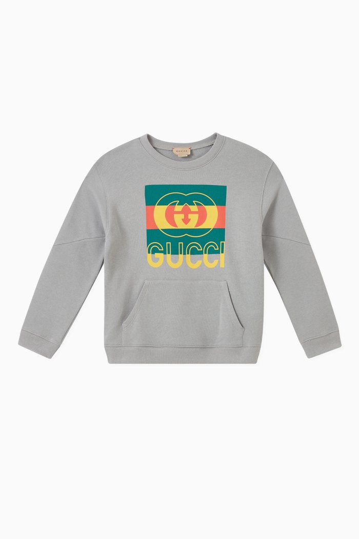 

Logo Sweatshirt in Cotton, Grey