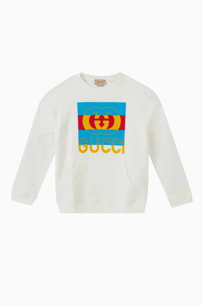 

Logo Sweatshirt in Cotton, White