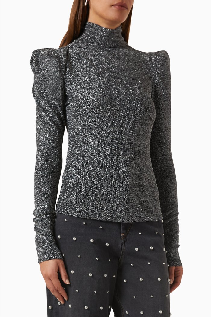 

Baiola Blouse in Lurex, Black