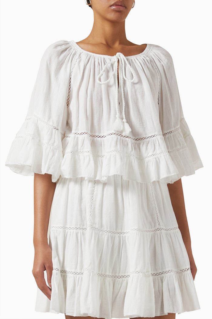 

Liam Top in Cotton Blend, White