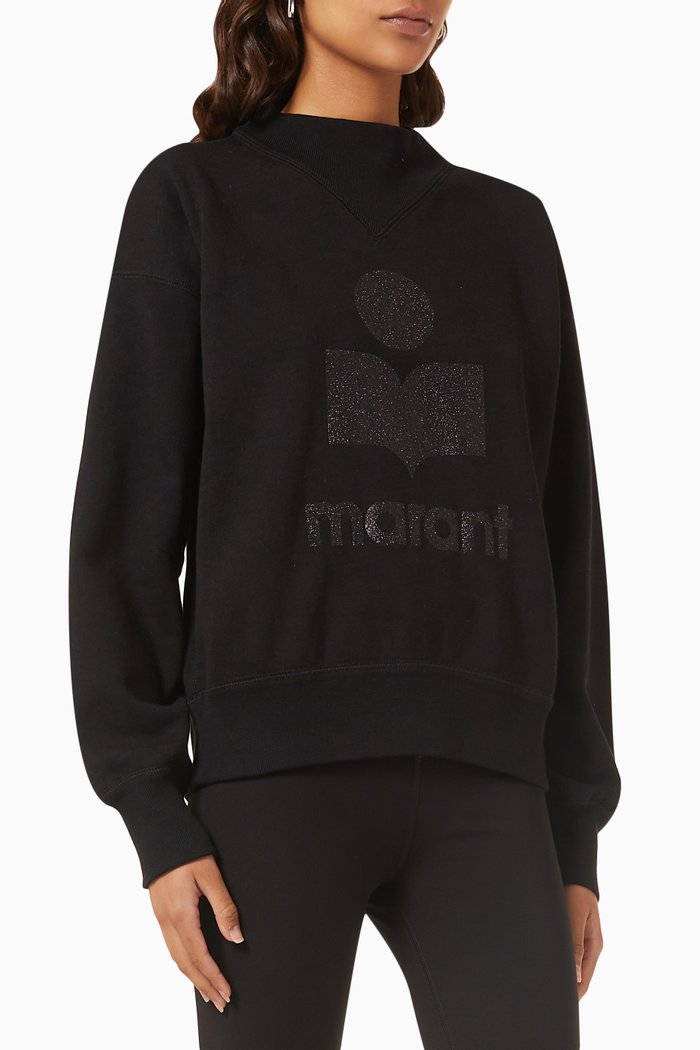 

Moby Logo Sweatshirt in Cotton-blend, Black