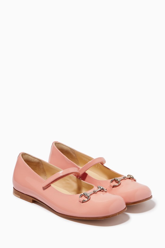 

Aisha Ballerinas in Leather, Pink