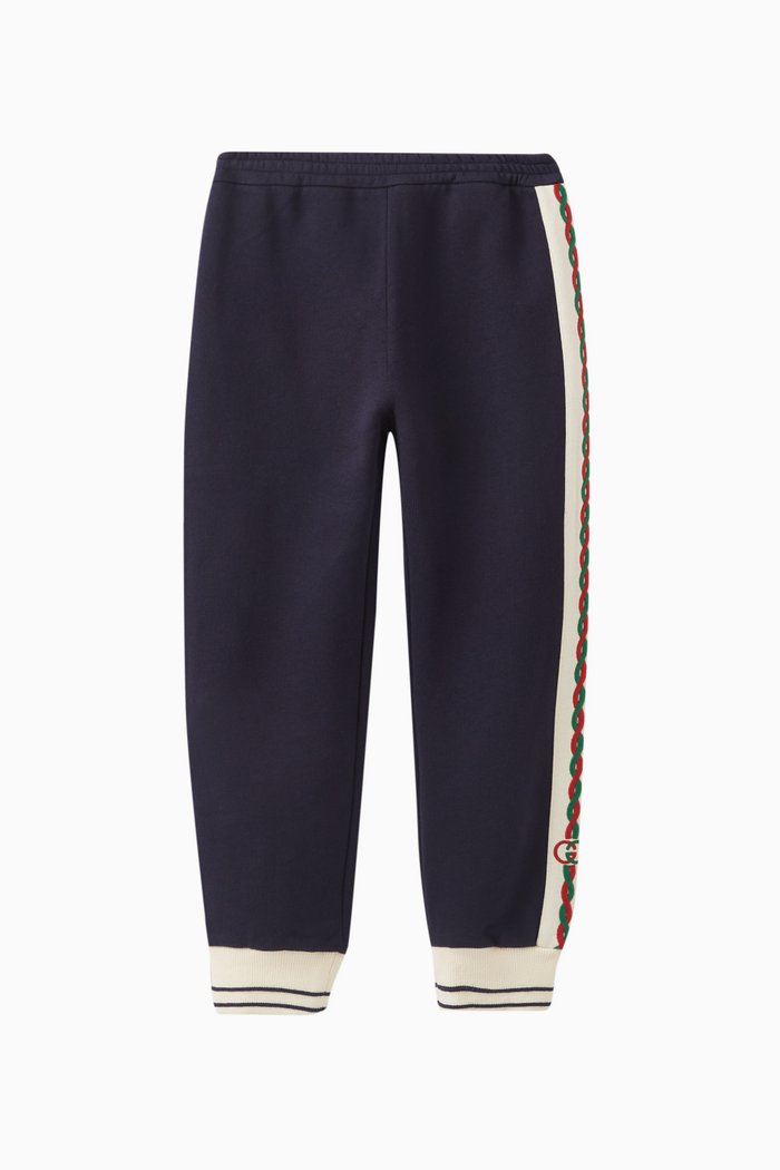 

Logo Joggers in Cotton, Blue