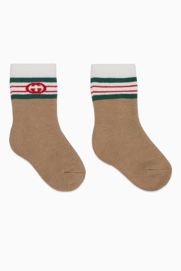 

Logo Socks in Cotton-blend, Brown