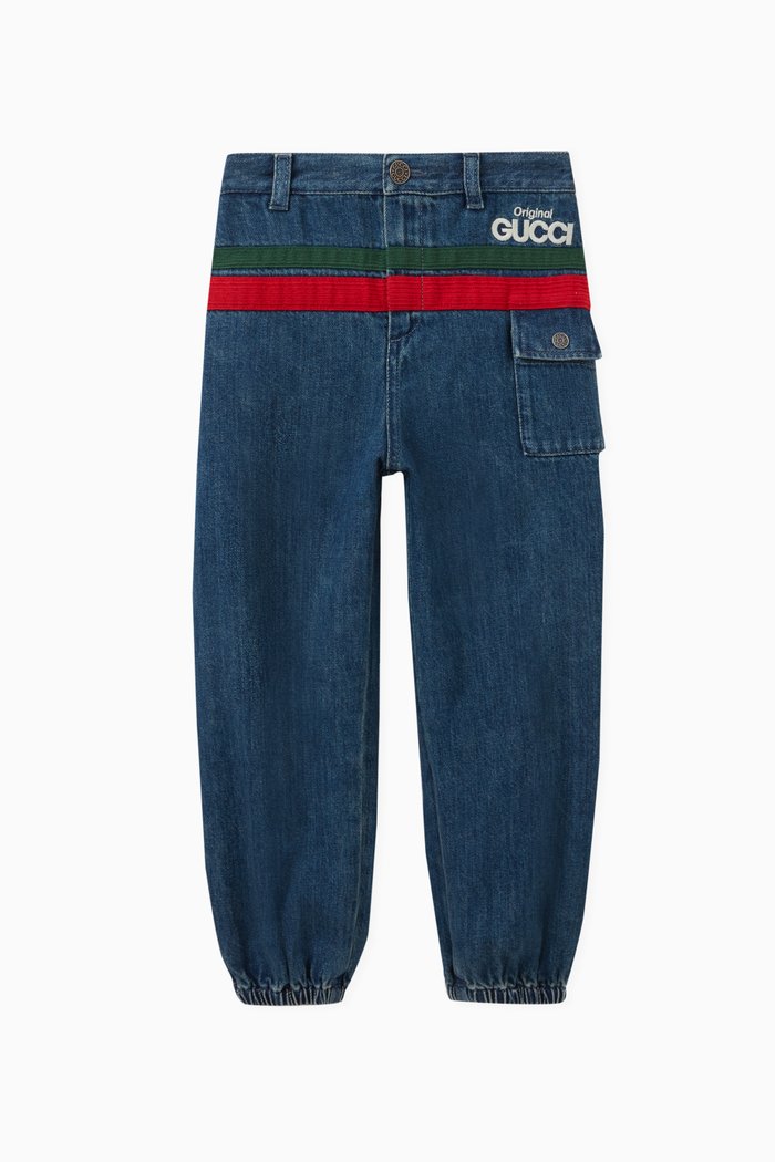 

Logo Track Joggers in Denim, Blue