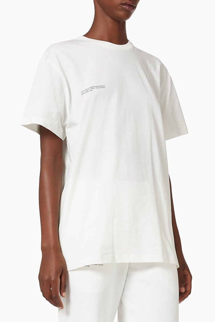 

5 Logo Printed T-shirt in Organic Cotton, Neutral