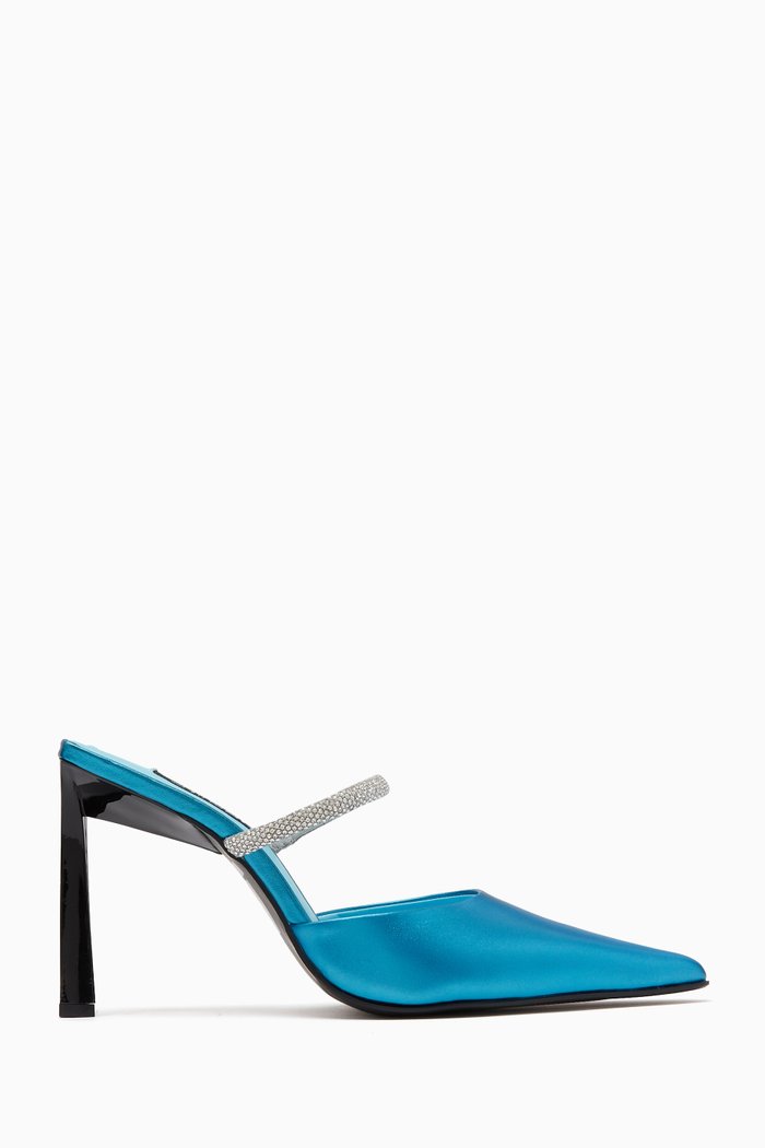

Odessy 105 Mules in Metallic-leather, Blue