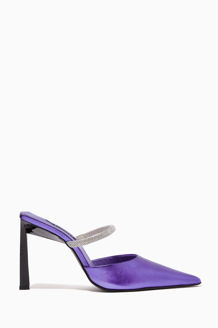 

Odessy 105 Mules in Metallic-leather, Purple