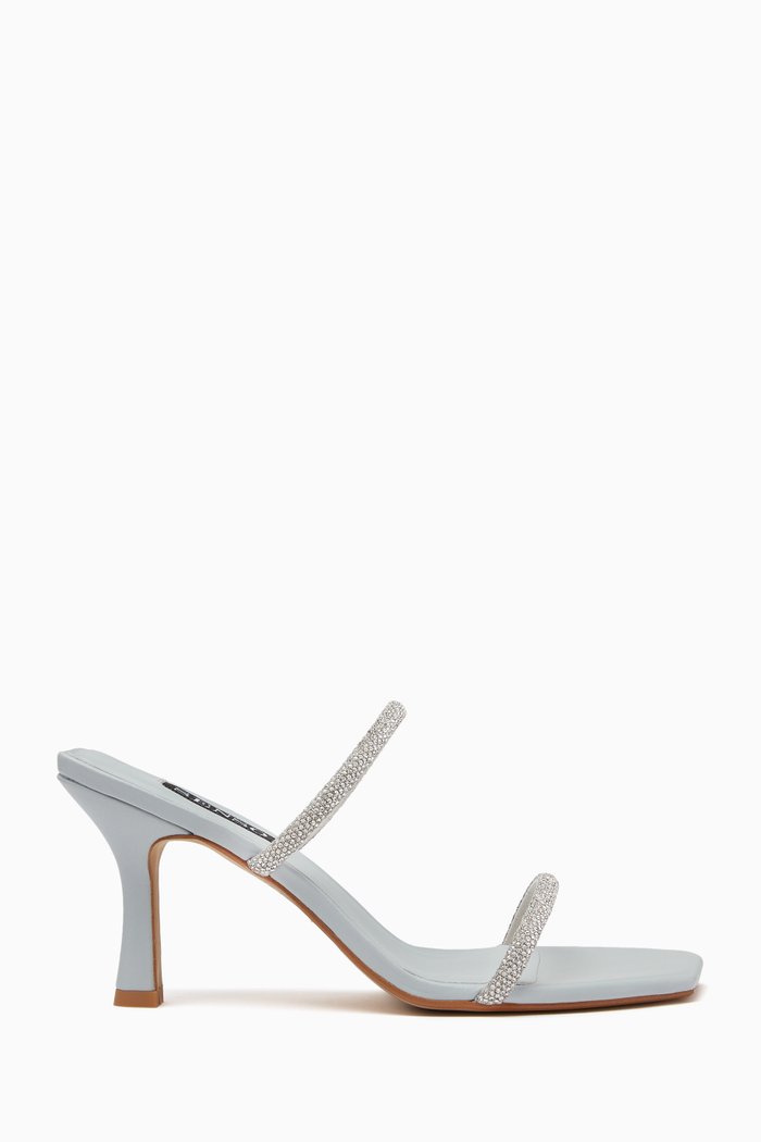 

Umber 95 Mules in Matte Leather, Blue
