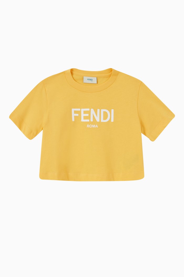 

Logo T-shirt in Cotton, Yellow