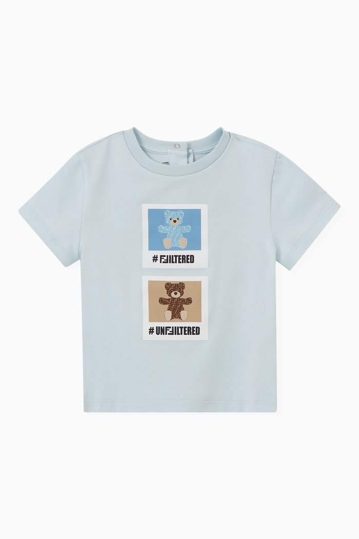 

Logo Teddy T-shirt in Cotton, Blue