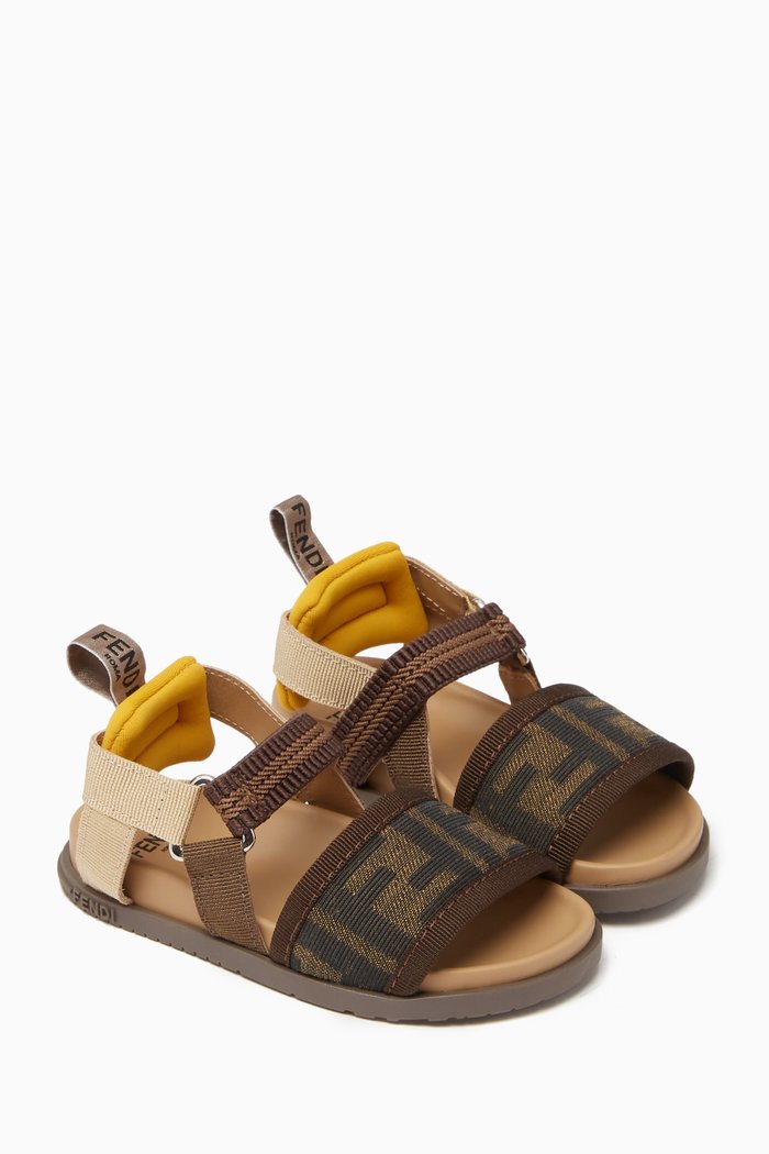 

FF Sandals in Jacquard, Brown