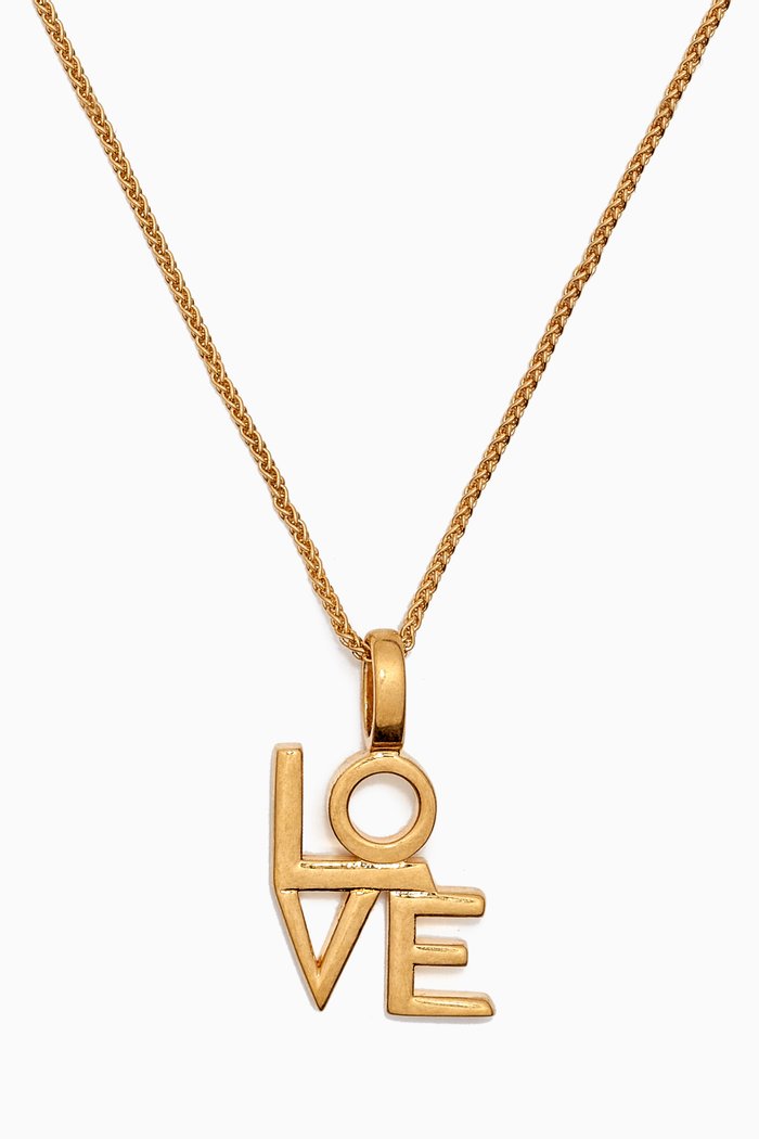 

Love Pendant Necklace in Metal, Gold