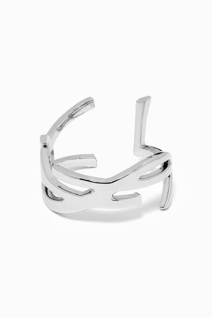 

Opyum Twist Ring in Metal, Silver