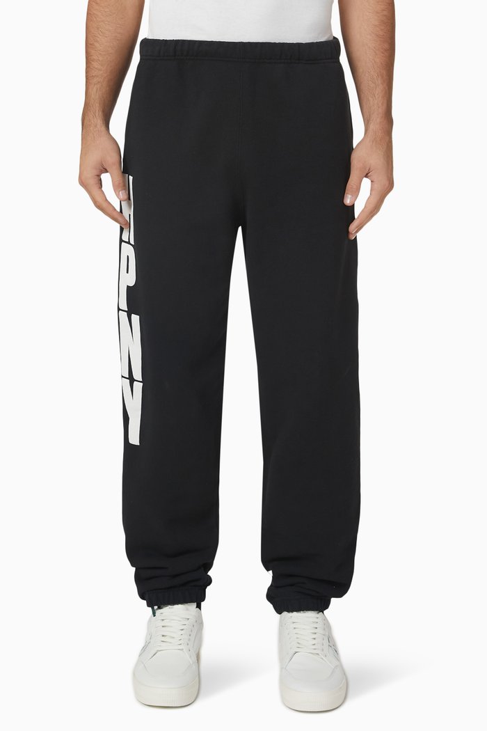 

Logo Print Sweatpants in Cotton, Black