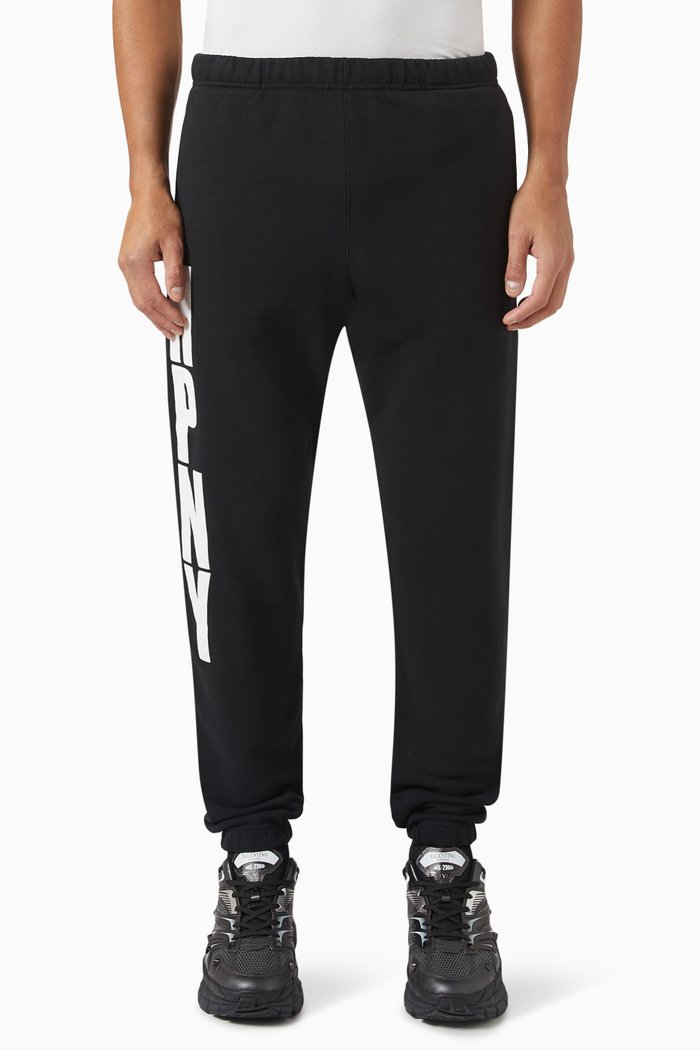 

Logo Print Sweatpants in Cotton, Black