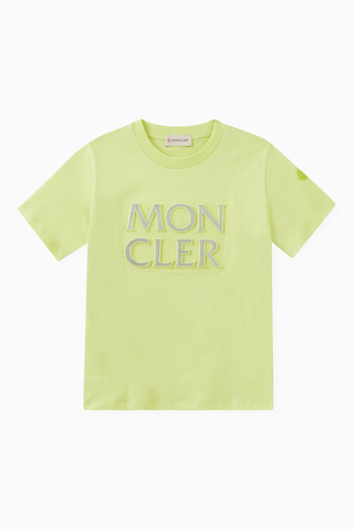 

Logo Print T-shirt in Cotton, Yellow