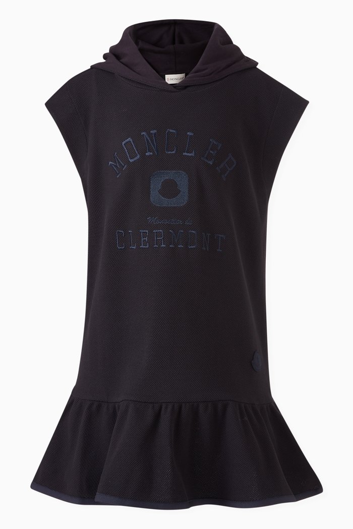 

Sleeveless Logo Dress in Cotton, Black