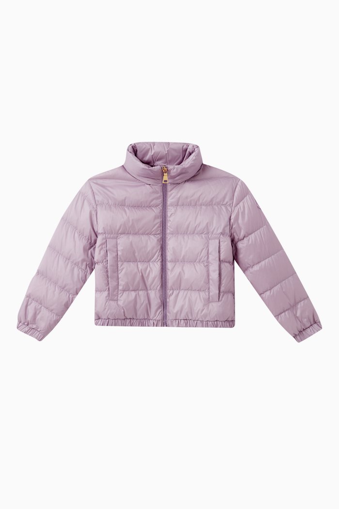 

Logo Puffer Jacket in Polyamide, Purple