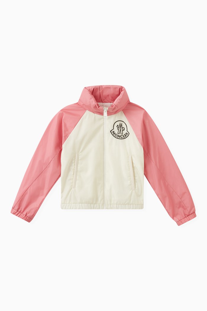 Enabish Logo Windbreaker in Nylon, Pink
